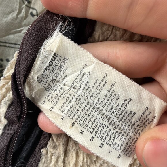 Barbour International MATLOCK Brown Size 6 Waxed Jacket Women Fleece Inside - Picture 15 of 16